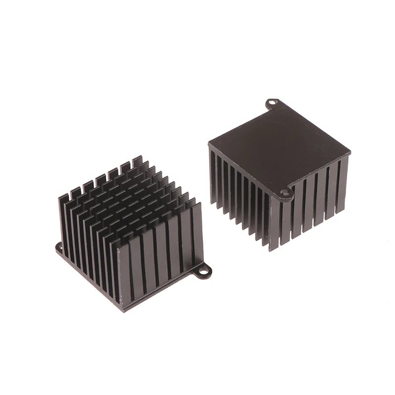 3d Printer Onderdelen Heatsink Aluminium Koeling Koellichaam Radiator Zwarte Warmteafvoer Met Oren Moederbord Koellichaam 37*37*30Mm