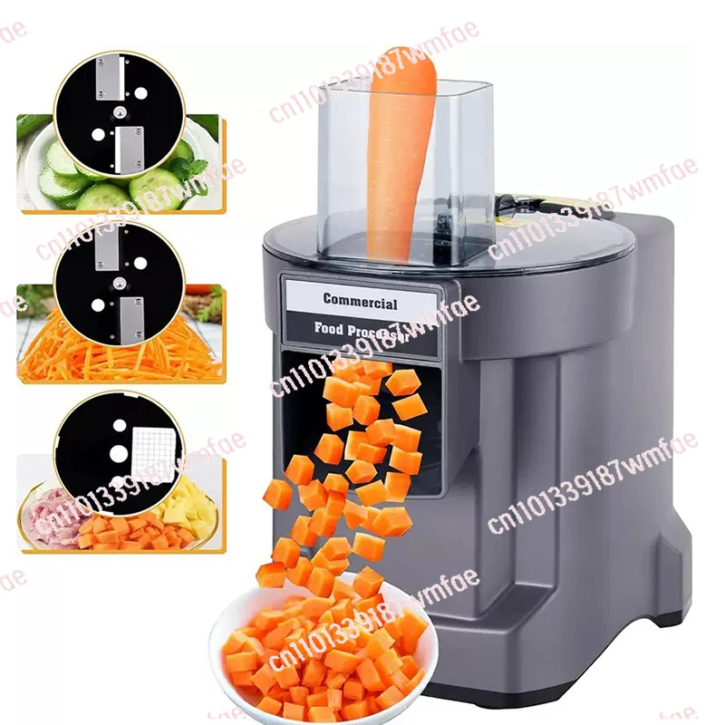 Commercial Kitchen Multifunctional Food Processor Electric Slicer Vegetable Shredder 3 in 1 Potato Cutter
