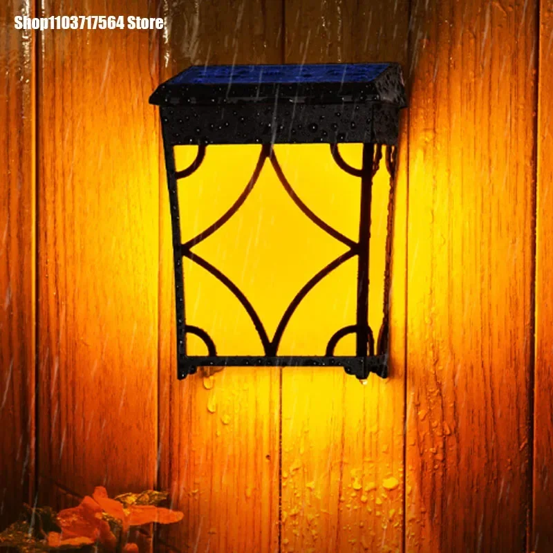 Solar wall light outdoor wall light on both sides of the gate courtyard wall wall waterproof door plate door head wall hanging w