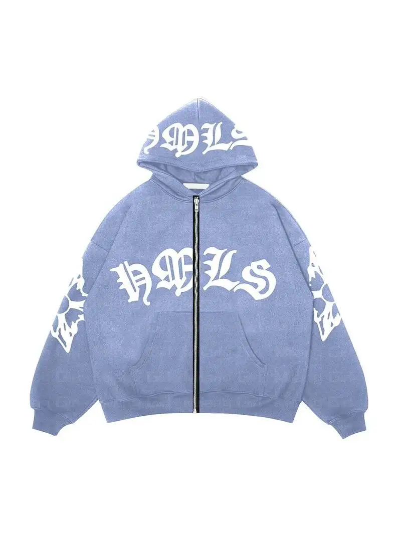 

Толстовка на молнии в стиле панк, женская толстовка со снежинками и буквенным принтом, ткань из ПВХ, зимняя коллекция Ciwalk Batwing Sle