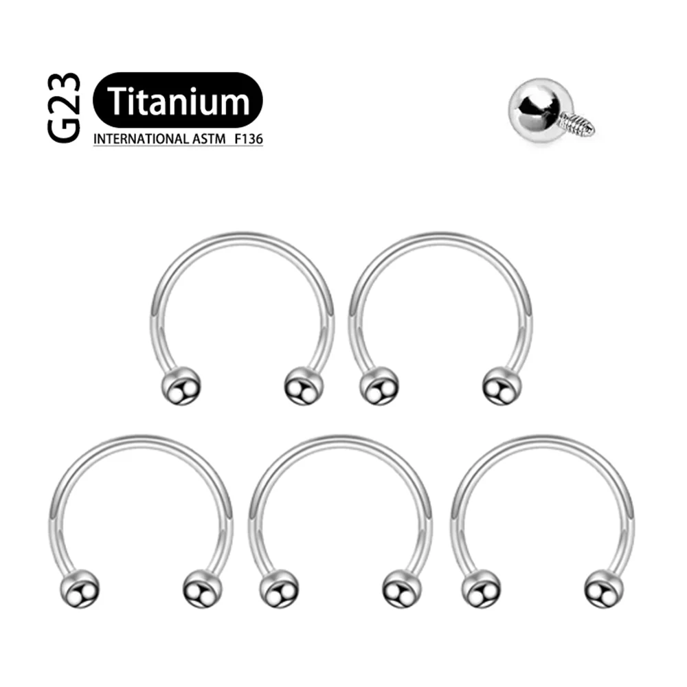5 Stücke Implantat Grade F136 Titan Gothic Spike Labret Tragus Helix Bar Lip Bar Ringe Stud Knorpel Ohr Piercings Körperschmuck – Detail 18