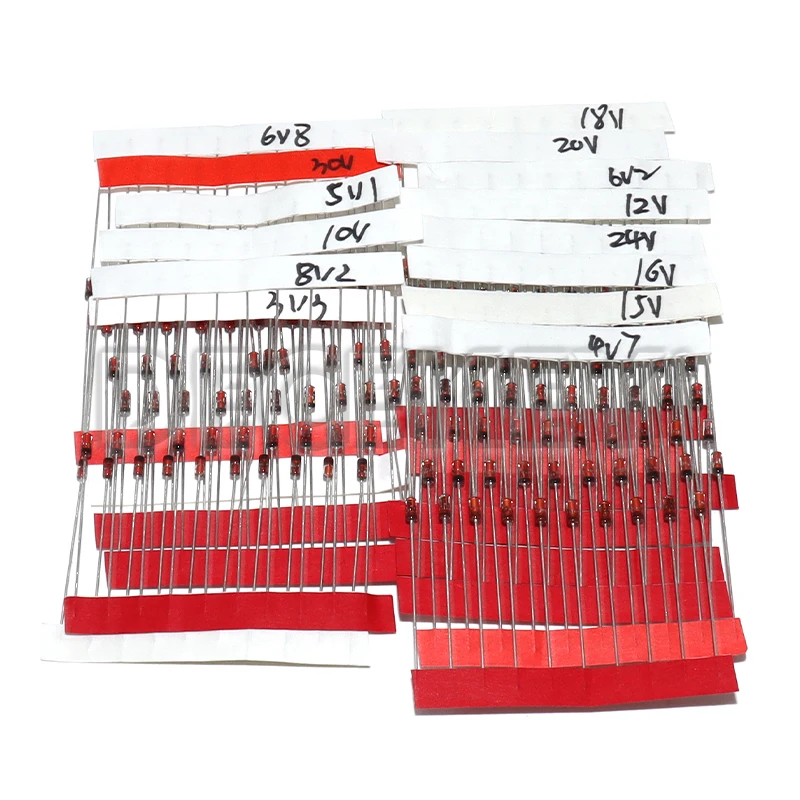 1/2w 0.5W Zener Diode 3.3-30V 14values*10pcs=140pcs Assorted Assortment Set New electronic diy kit