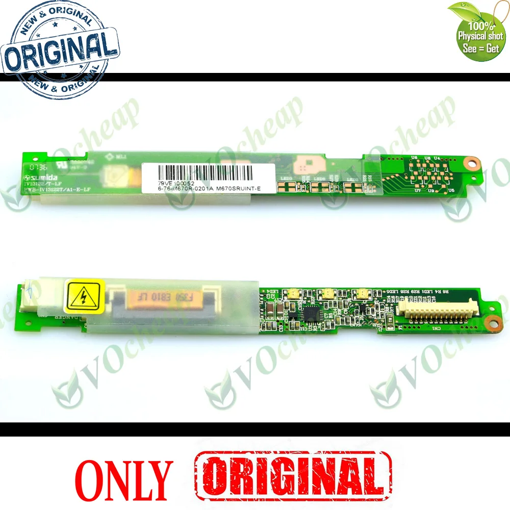 Genuine New LCD Screen Inverter Power board FOR Clevo D900 Series - PWB-IV13122T/A1-E-LF, 6-76-D90CR-010, IV13122/T-LF