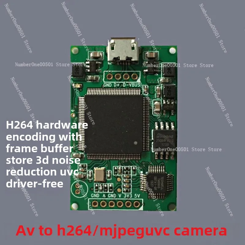 New Video Capture Card AV Signal To USB Camera H264 Hardware Encoding UVC Drive-free OTG