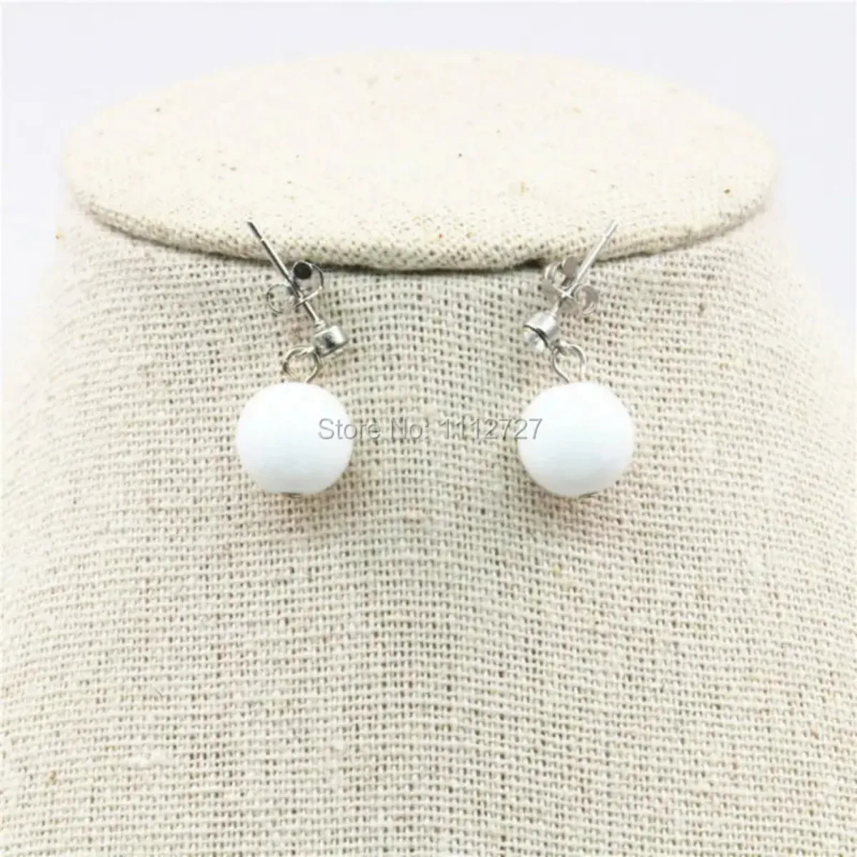 6-14mm Accessories Crafts White Beads Women Girls Gifts Jewelry Making Stones Necklace Chain DIY Earrings Sets Fitting Female