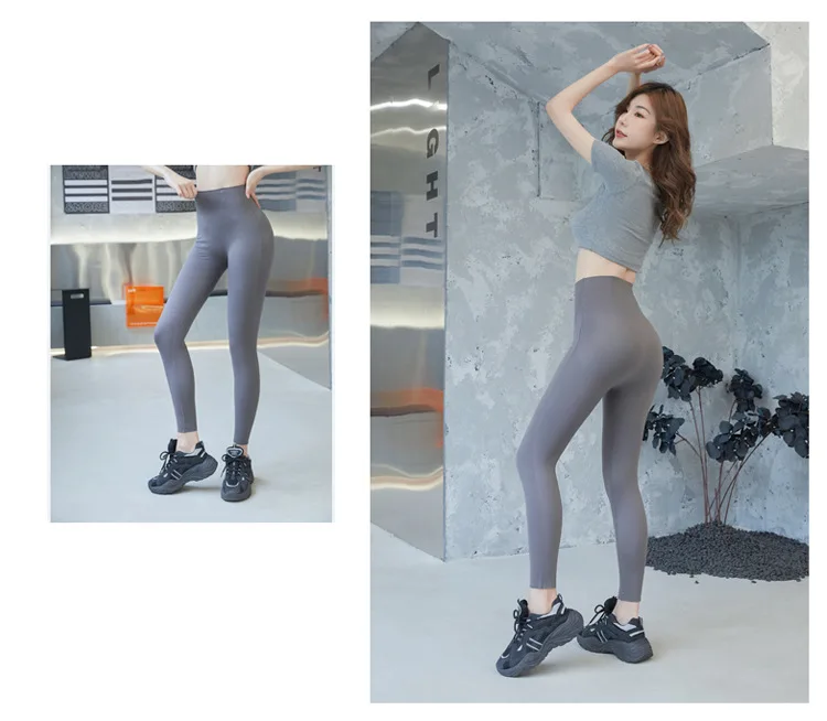 BIVIGAOS Micro-Pressed Butt Lifter Leggings Women 5D Slim Spring Autumn High Waist Fitness Push Up Leggings Sport Shark Pants