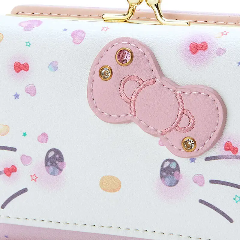 Sanrio měšec ahoj kočička kawaii anime ležérní dlouhé náprsní taška děvče srdce sladké roztomilá kreslený nový líbezný na zip karta zakrýt dar pro kůzle