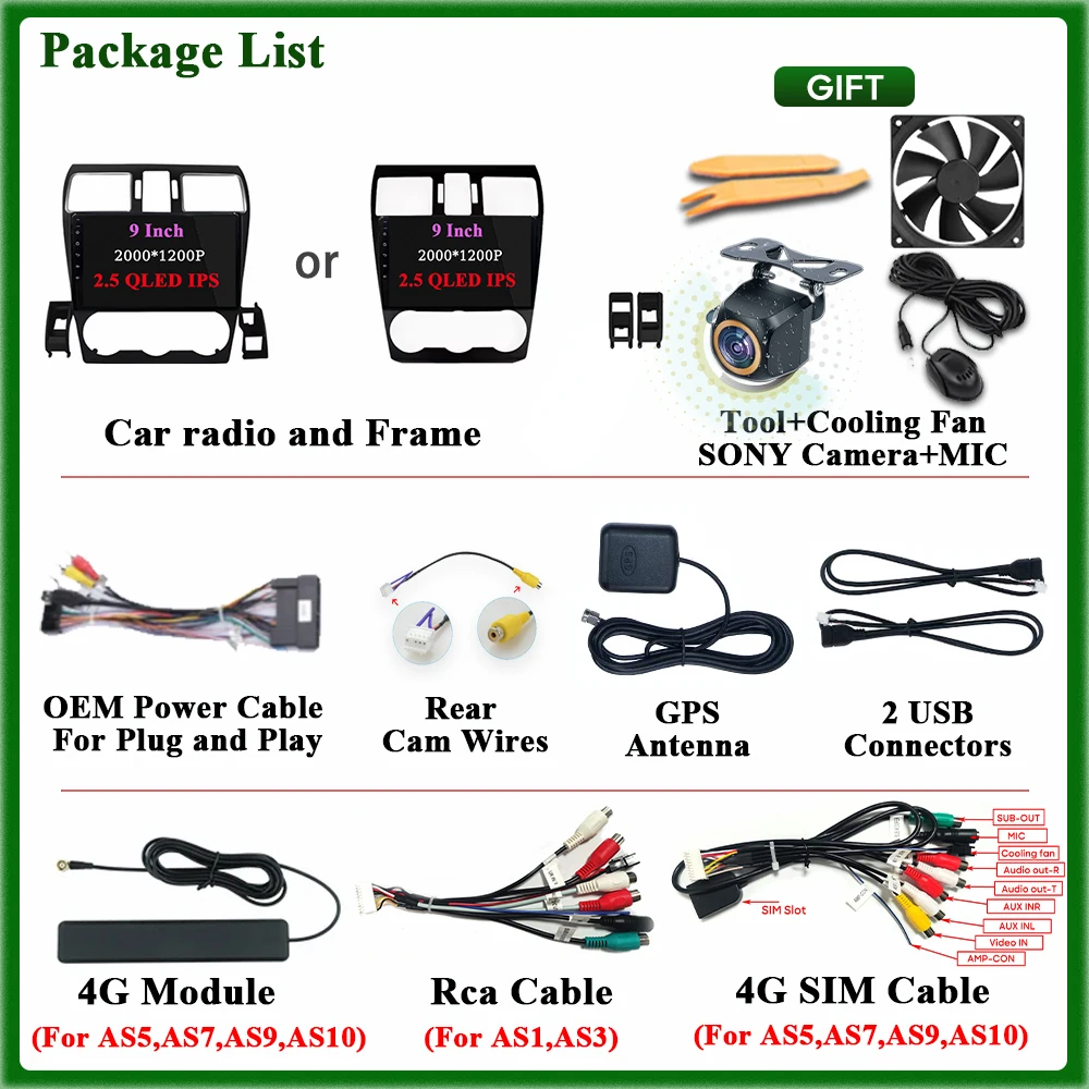 راديو سيارة أندرويد 15 لسوبارو فورستر XV WRX 2012- 2015 نظام تحديد المواقع والملاحة أندرويد السيارات Carplay واي فاي شاشة ستيريو فيديو رقم 2din #6