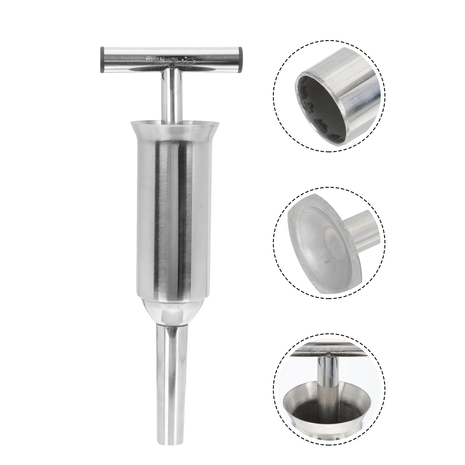 

1Pcs Stainless Steel Manual Sausage Stuffer Meat Filler Sausage Making Tool Kitchen Gadget Easy Use Manual