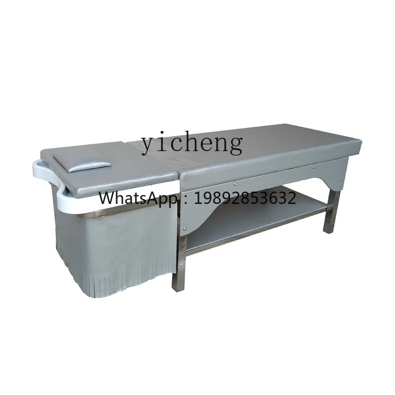 ZZ YY Fiberglass Thai Shampoo Chair Massage Facial Bed Hair Care Steaming Bed Hydrotherapy Bed