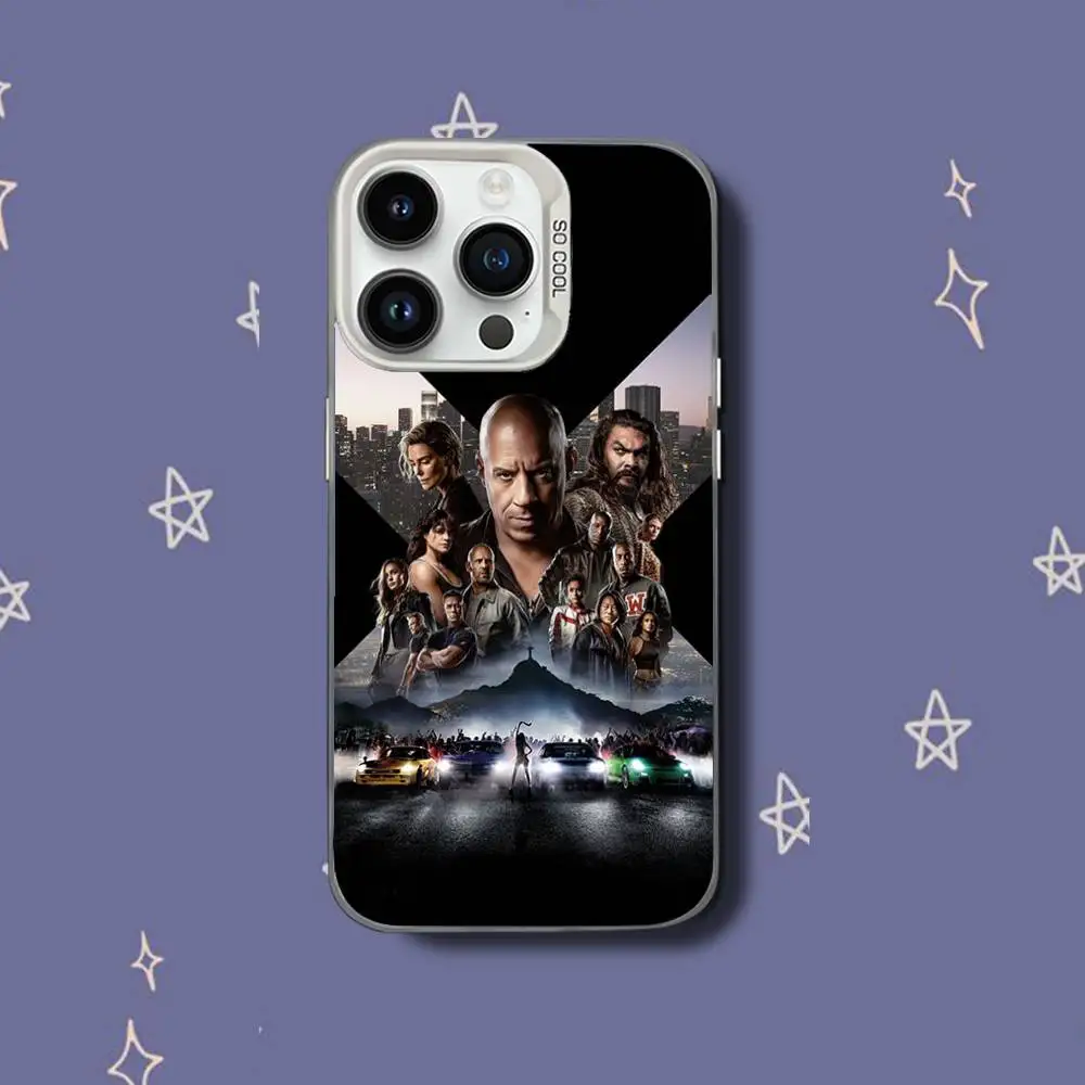 حافظة هاتف F-Fast or Furious 9 لهاتف iPhone 17,16,15,14,13,12,11,Pro,XS,Max,Plus,Mini,SE غطاء مقاوم للصدمات من الحلوى البيضاء غير اللامعة