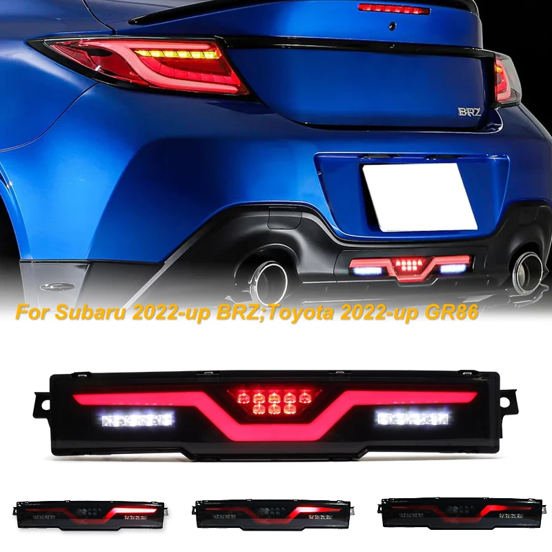 

For Toyota ZN8 GR86 Subaru BRZ ZD8 2021 2022 2023 2024 2025 For USDM JDM Rear Bumper Running Dynamic Signal Reflector Brake Lamp