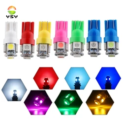 YSY 10Pcs 24V 12V Car LED Bulb T10 W5W 194 168 LED Signal Light 5050 5 SM Auto Interior Dome Reading Maps Side Wedge Trunk Lamps