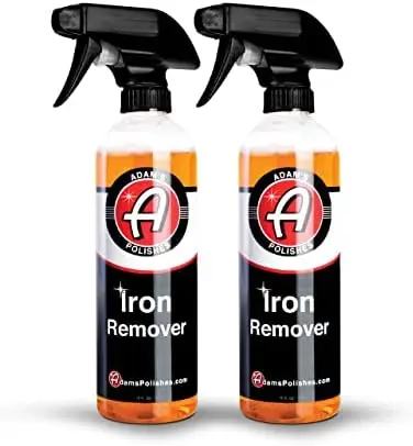 

Спрей для удаления железных отложений Adam's Iron Remover, 16 унций (2 упаковки) – для автомобилей, колес, домов на колесах, лодок – удаляет железные отложения до нанесения воска или мойки.