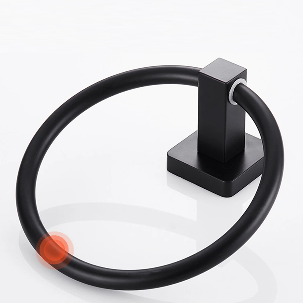 رف منشفة الحمام الألومنيوم جدار جبل حامل المناشف لا تركيب الحفر للمنزل فندق المطبخ الحمام ديكور #1