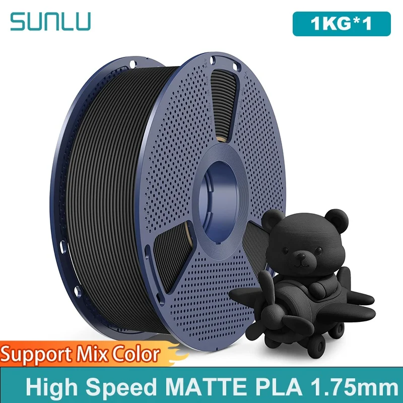 

SUNLU High Speed Matte PLA Filament 1.75mm 1kg Spool (2.2lbs) High Speed Printing Filament Fit Most FDM Printer