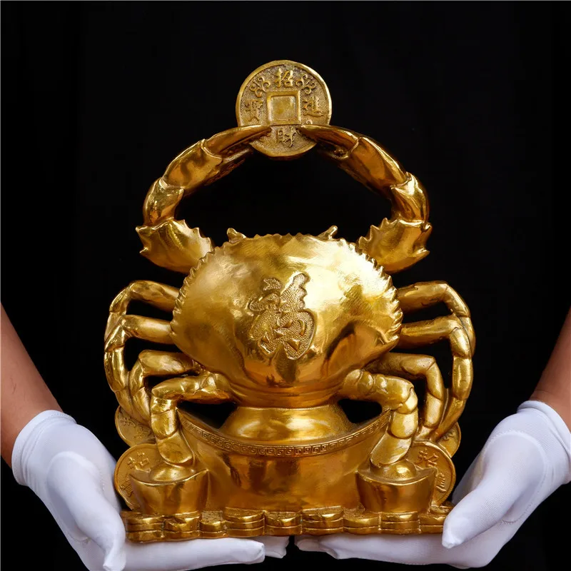 Pure Copper Money Crab Decoration Fortune General Wealth Comes from Every Direction Copper Crab Home Creative Indoor Gift