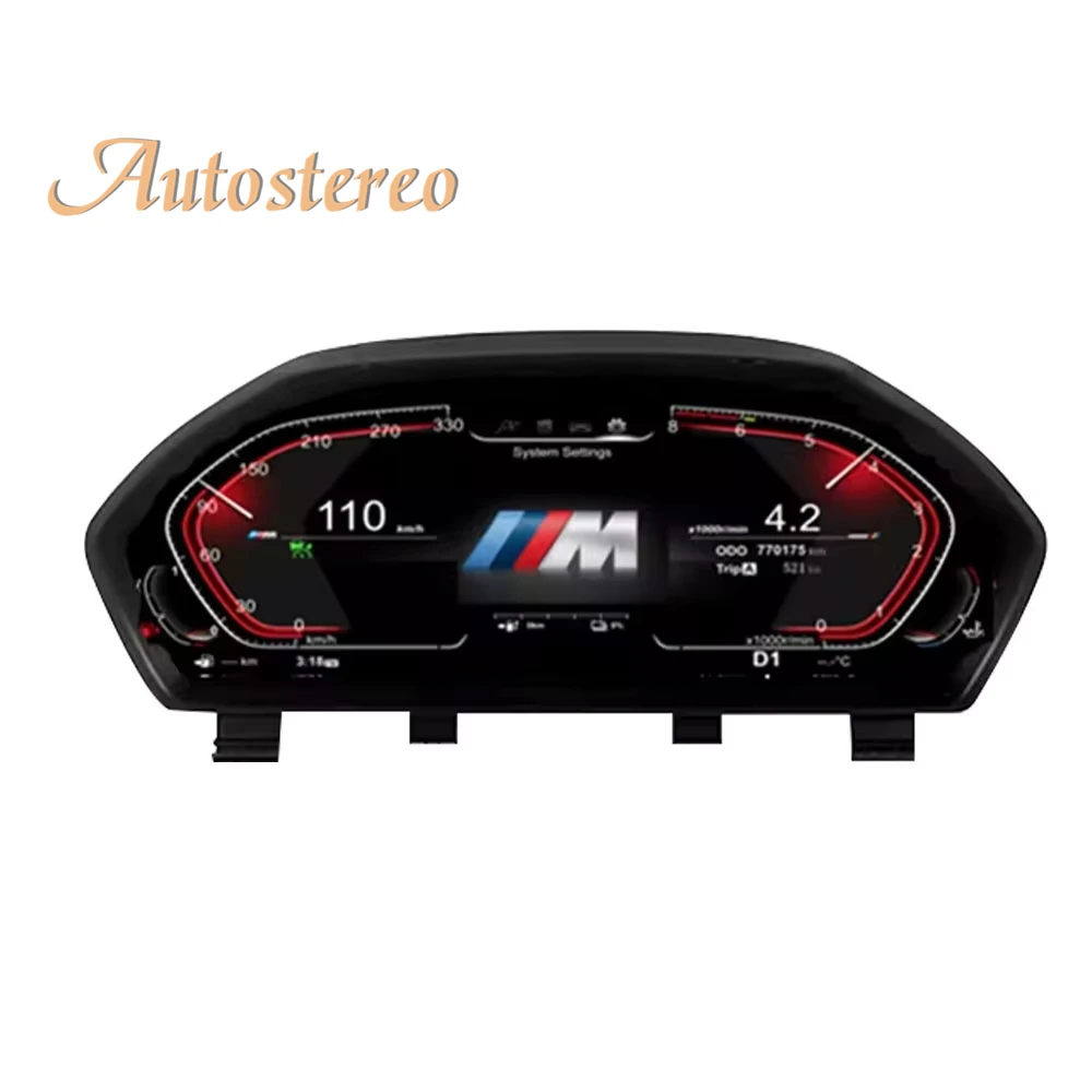 M Sport For BMW 3 F30 F31 4 F32 F33 F34 F36 Digital Cluster Virtual Cockpit Car Multimedia Player Dashboard Speed Meter Screen