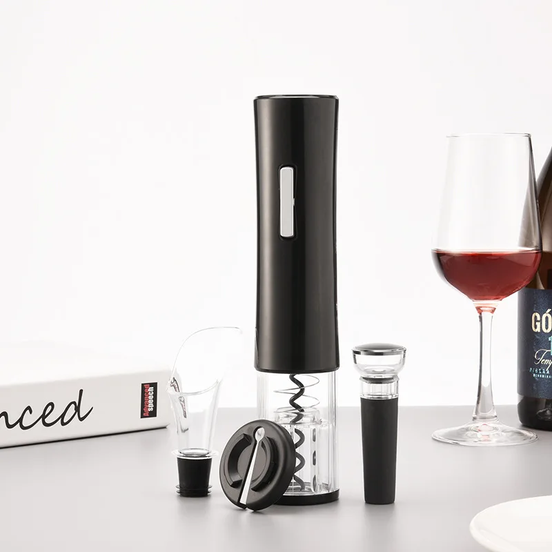 Wine Wine Electric Can Openers Press-Type Bottle Opener Bottle Opener Black Automatic Four-in-One Bottle Opener