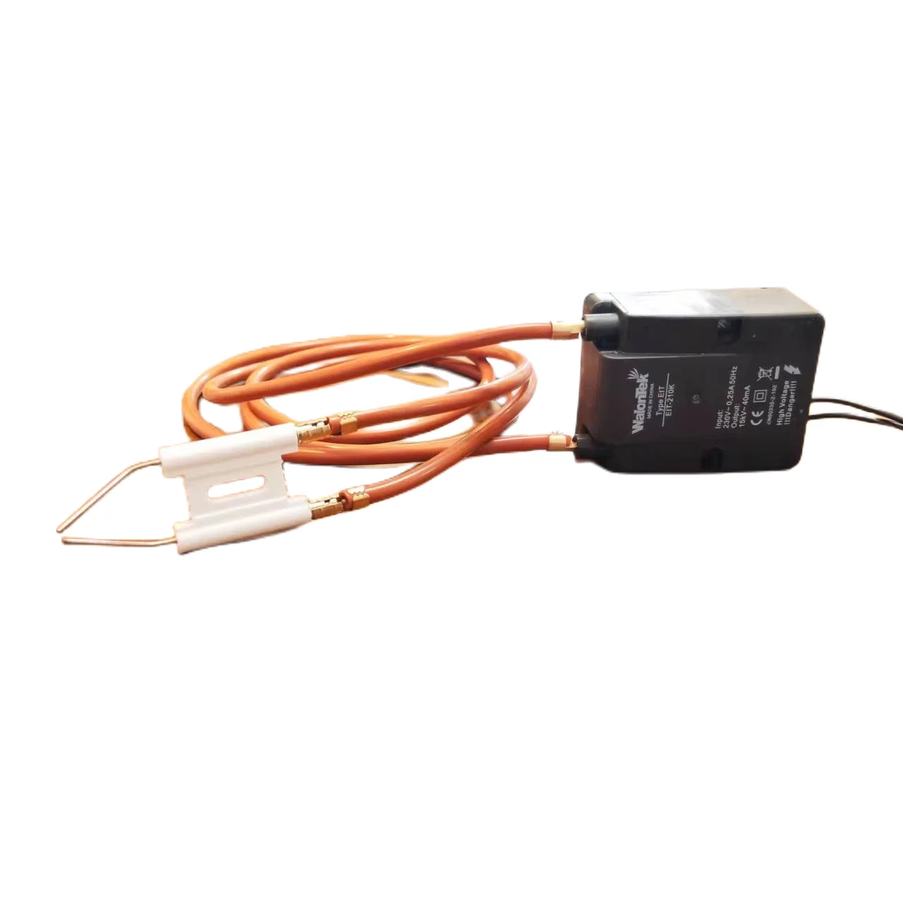 WalonTek-Quemador de aceite EIT-210K, transformador de encendido de combustible con cable de alto voltaje y aguja de chispa, entrada de 220V y salida de 15KV