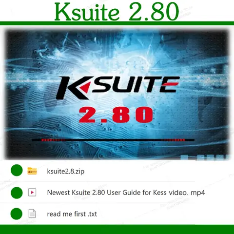 Ksuite 2.80 최신 소프트웨어는 자동차/트럭/자전거/Tractros용 K E S S V2 V5.017과 함께 작동하여 실행 속도를 최적화하고 깨우기 개선