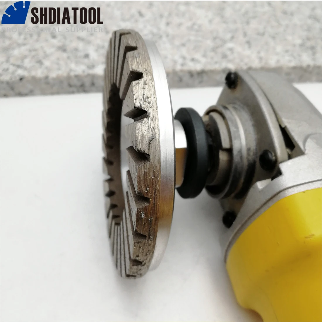 SHDIATOOL 1pc 100/125mm Diamond Grinding Cup Wheel Aluminum Based M14 or 5/8\