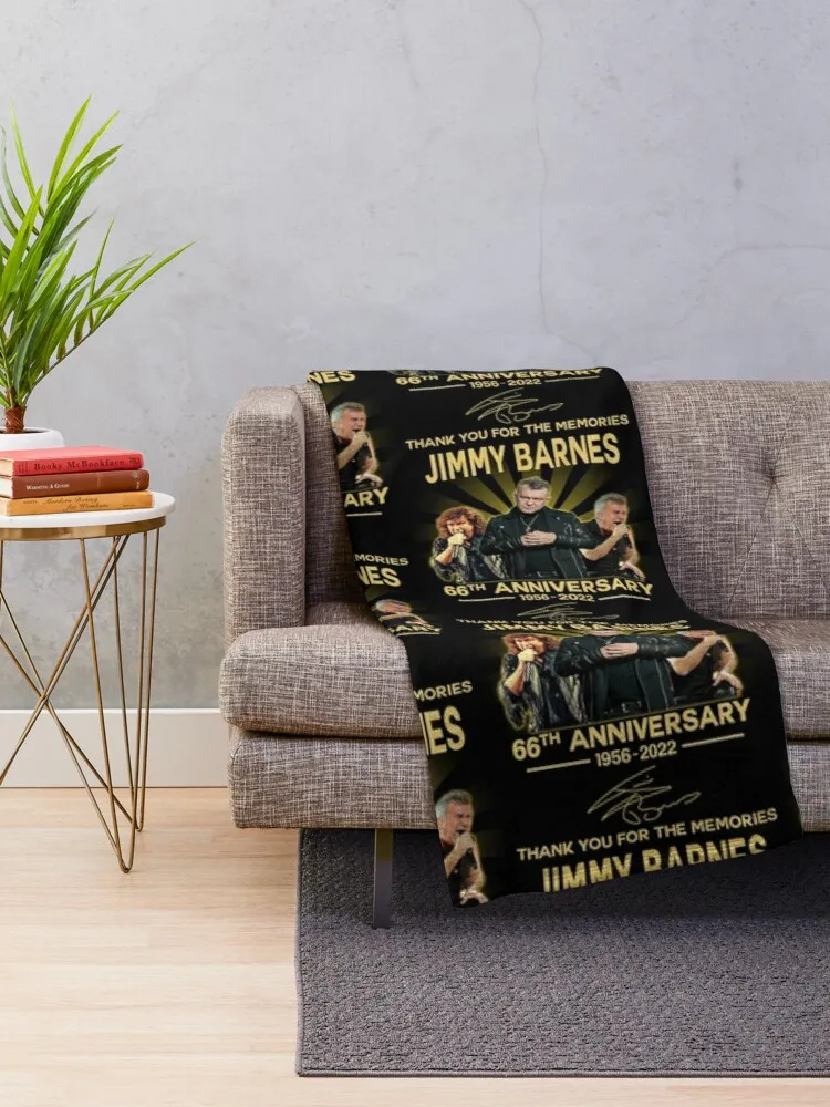 Jimmy Barnes 66th Aniversary 1956-2022, Thanks You For The Memoryes Throw Blanket Nap Blanket Heavy Blanket