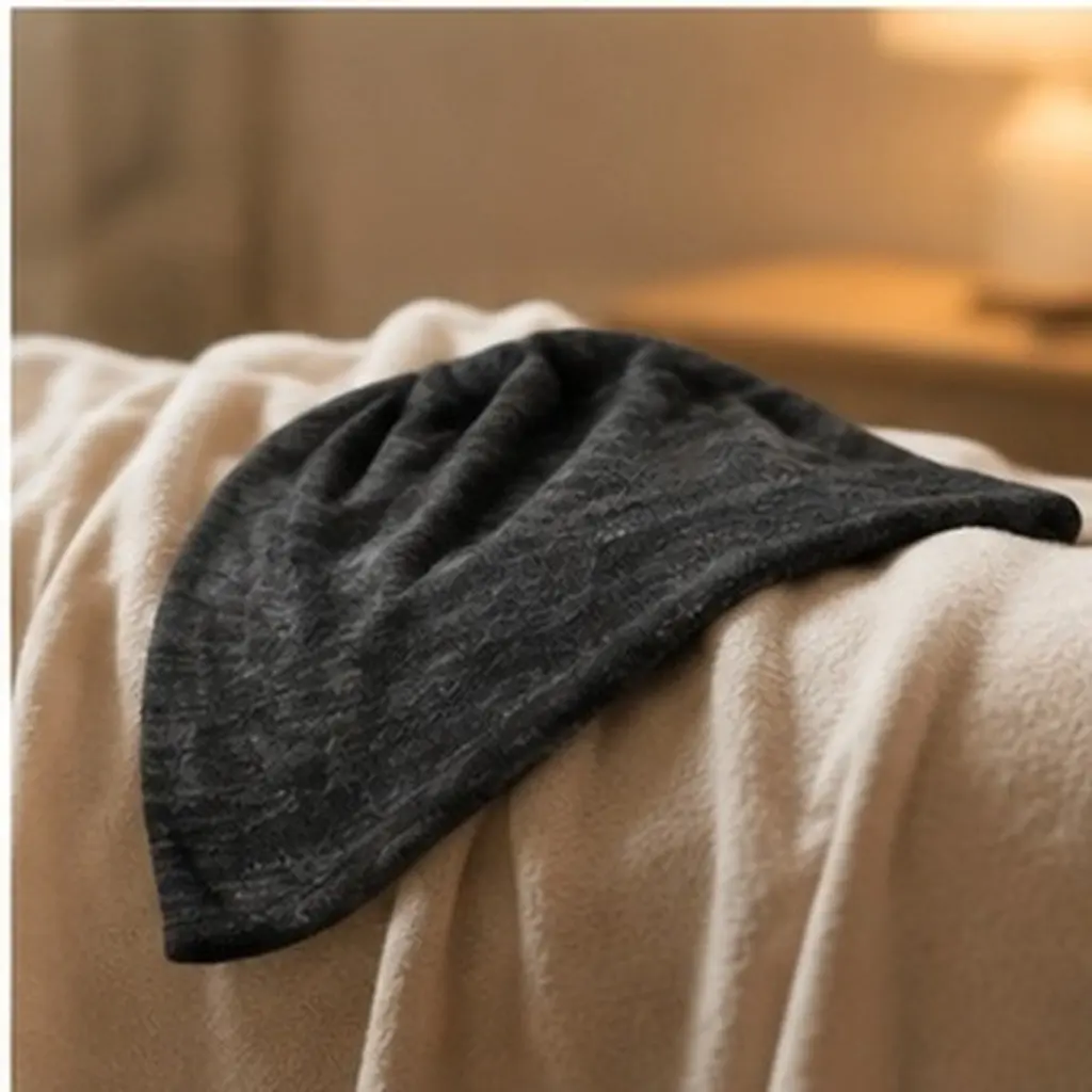 1Pcs Two Color Satin Sleep Cap Elastic Bonnet Night Sleeping Cap Hair Protection Hair Care Sleep Bonnet