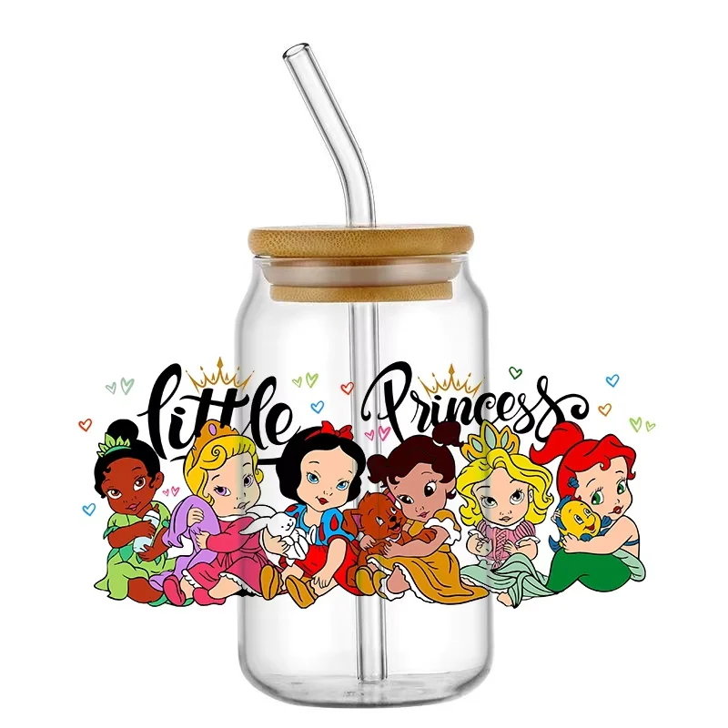 

MINISO Cartoon Series 3D Decals UV DTF Wraps Easy to Apply High Adhesive Stickers for Glasses Cans Transfer Labels