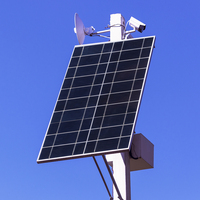 20W 5V Solar Panel Charger 1600MA Type-C Output Solar Battery Charger Waterproof Monocrystalline Solar Panel for Outdoor Camera