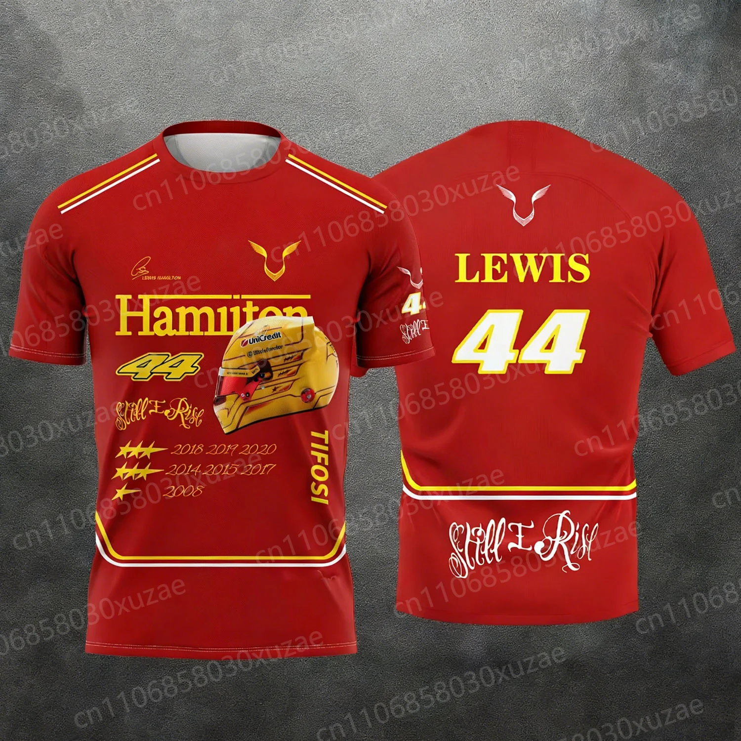 Camiseta de Corrida 3D Estampada Lewis 44 Hamilton 2026 - Gráfico de Motorsport para Fãs - Unissex, Casual de Verão, Manga Curta