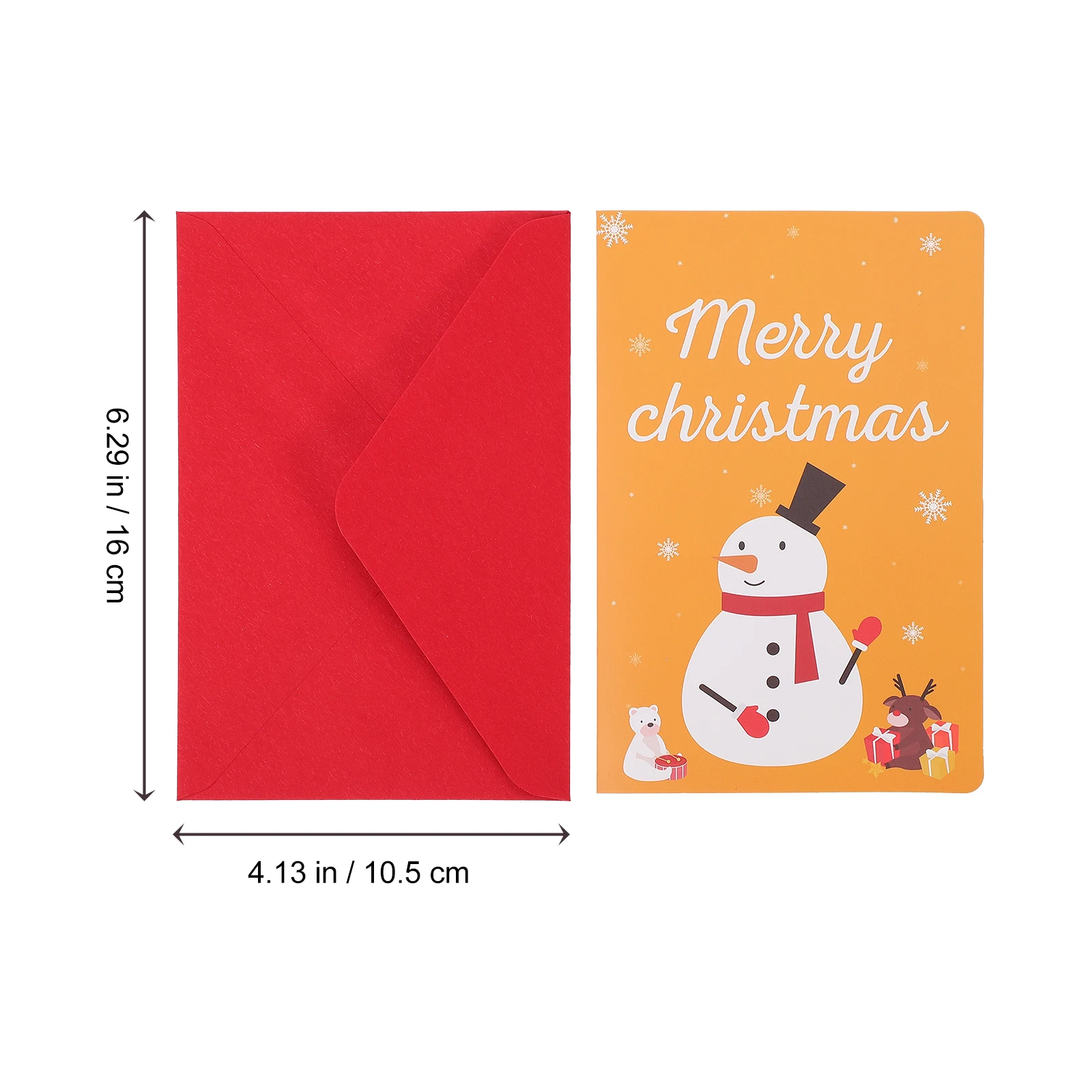 

3 Pcs Gift Cards Pop-up Xmas Supply Holiday Greeting Cartoon Festival Message Blessing