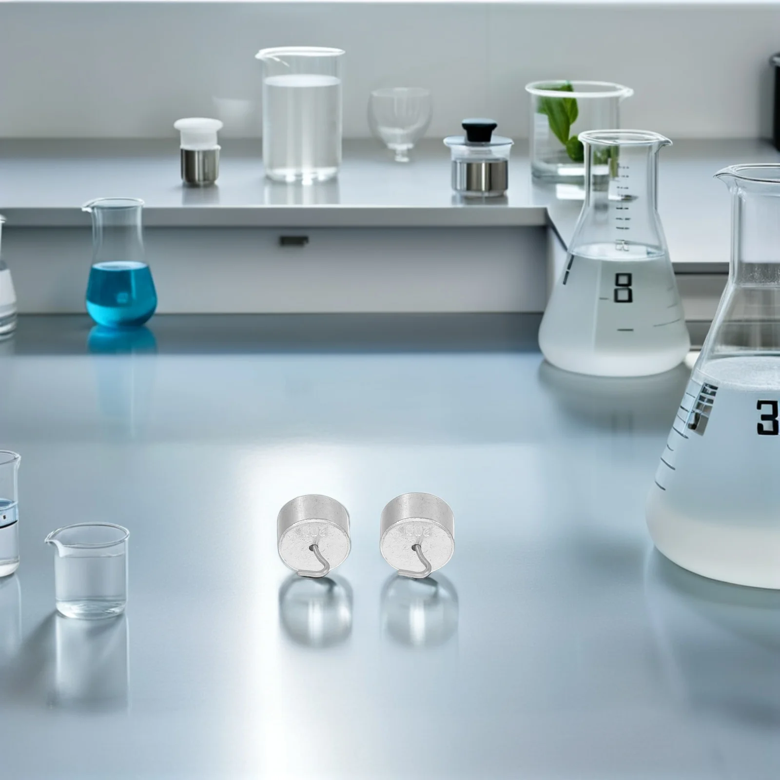 

20Pcs Sturdy Iron Calibration Weights Double Hook Design for Accurate Lab Measurements Educational Use Laboratory Weight Set