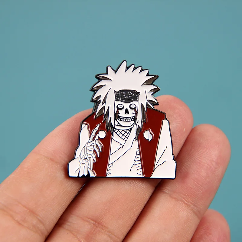 Alfileres de Anime japonés, insignias para mochilas en Manga Naruto, Pin esmaltado, accesorios para joyería, broches de cosas bonitas, regalo para seguidores de Navidad