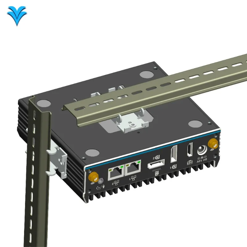 

DIN Rail Industrial IoT Edge Gateway with RS485/RJ45