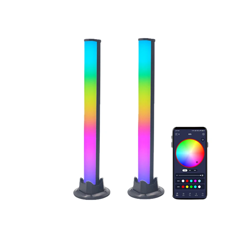 Hot Selling 2 Pack APP Control Smart RGB Light Bar Rhythm Recognition Music Light Ambient Light For TV