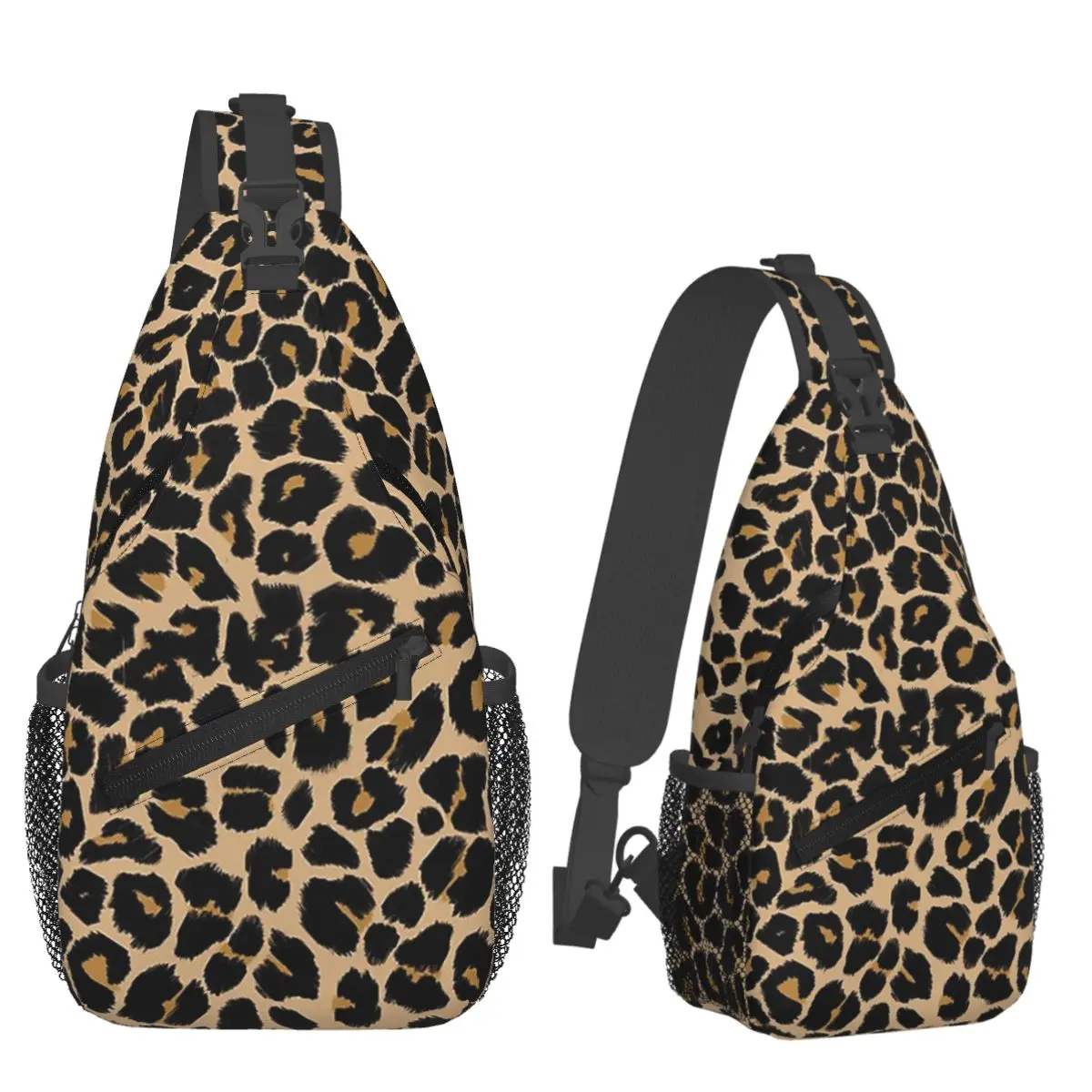 

Традиционные цвета с леопардовым принтом, нагрудная сумка, мужской рюкзак через плечо на слинге, нагрудная сумка, дорожный походный рюкзак, сумка на плечо