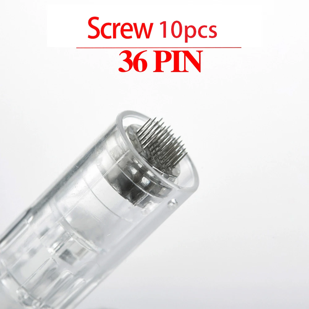 Schraubkartuschen für Microneedling Derma Pen 10/20/50 Stück Mikronadeln für Schönheitspflege 9/12/24/36/42 Pin Round Nano 3D 5D