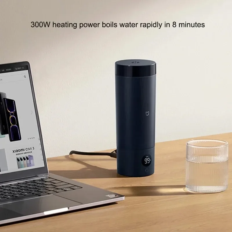 Original MIJIA Portable Electric Kettle 2 Thermos Cup Fast Water Boiler 350ml Smart Temperature Insulated Kettle Travel CN view 3
