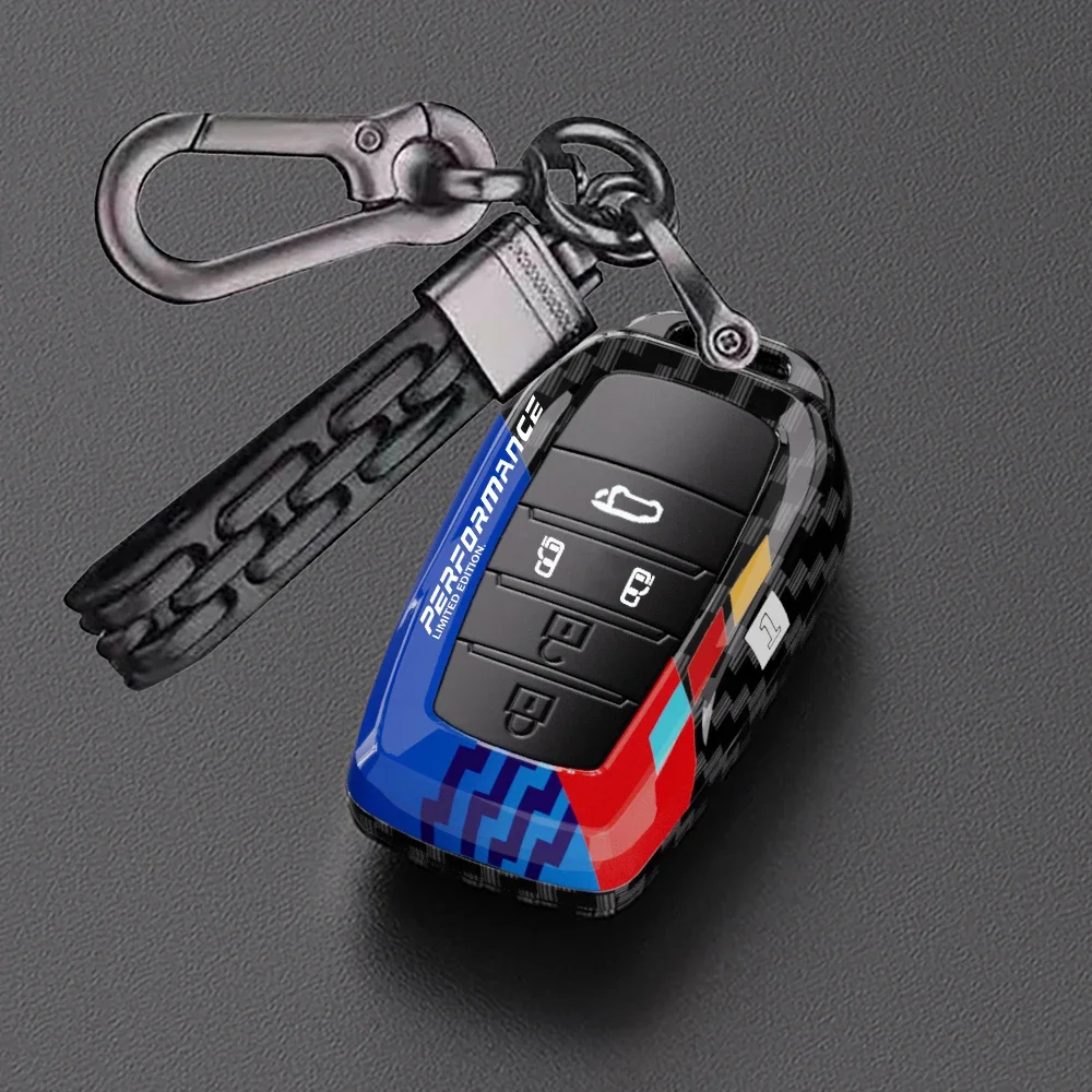 

Car Key Case Cover for Toyota Sienna Smart Key Fob 2021 2022 5 Buttons Remote Keyless Protector Holder Accessories