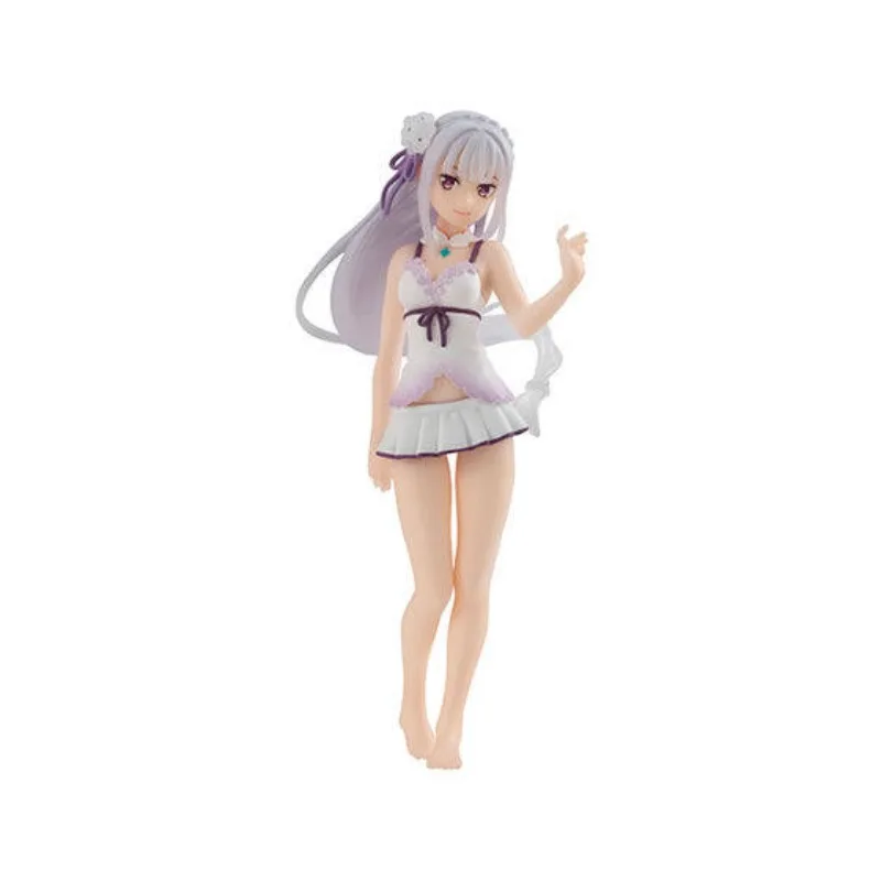 Bandai Gashapon Anime Re:Zero - Starting Life in Another World‌ Emilia Rem Ram Life Swimwear Action Figure Model Collect Gifts view 3