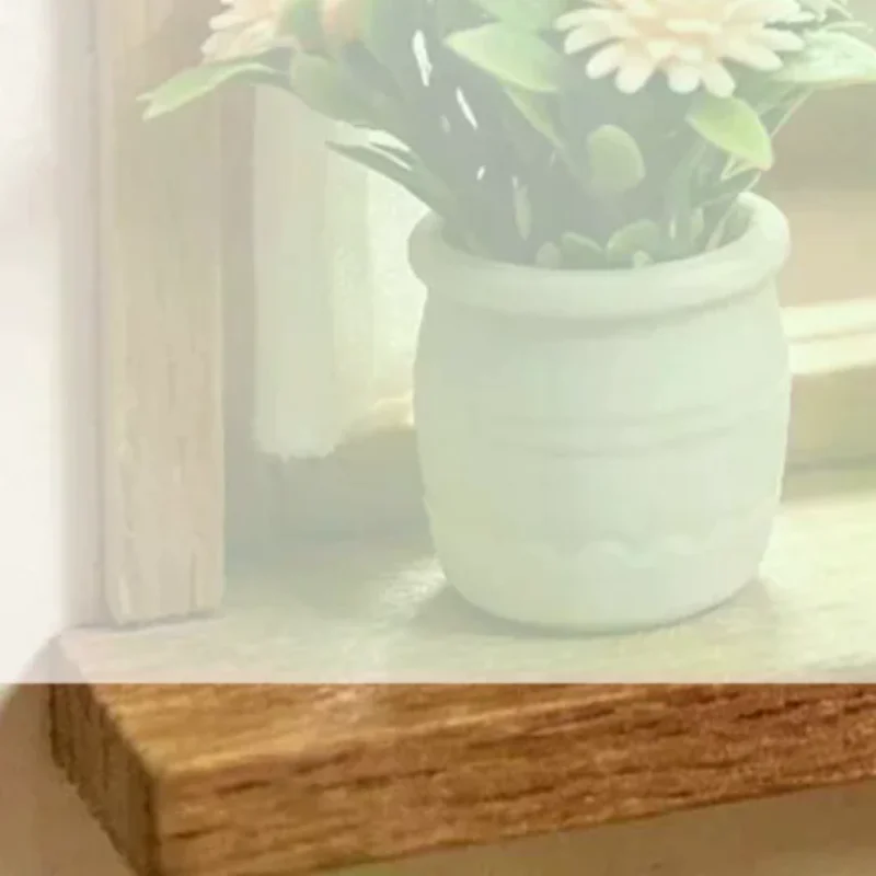 /GJ/1Pcs Miniature Gypsophila Potted Plant For Model House Living Room Decoration Mini Landscape Crafts