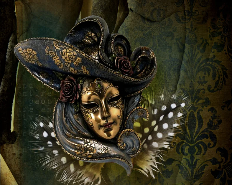 Masquerade mask columbina style painting by numbers kit Masquerade mask columbina style painting by numbers kit