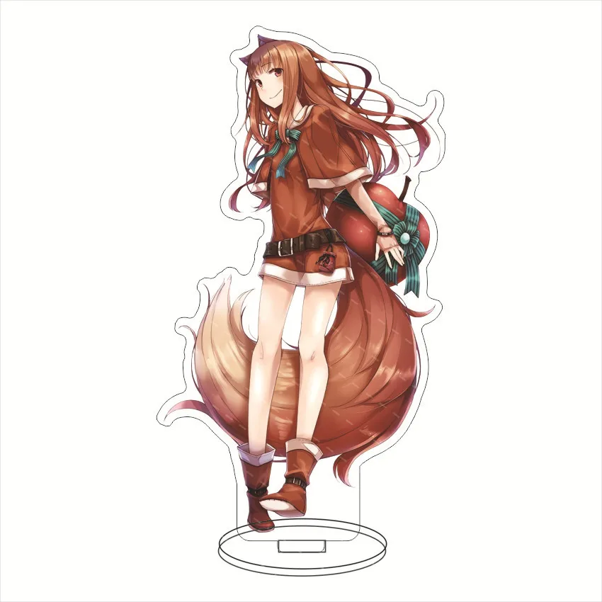 16CM Anime Acrylic Stand‌ Spice and Wolf Kraft Lorenz Holo Chloe Nora Richten Marlheit Cos Figure Ornaments Halloween Gifts view 3