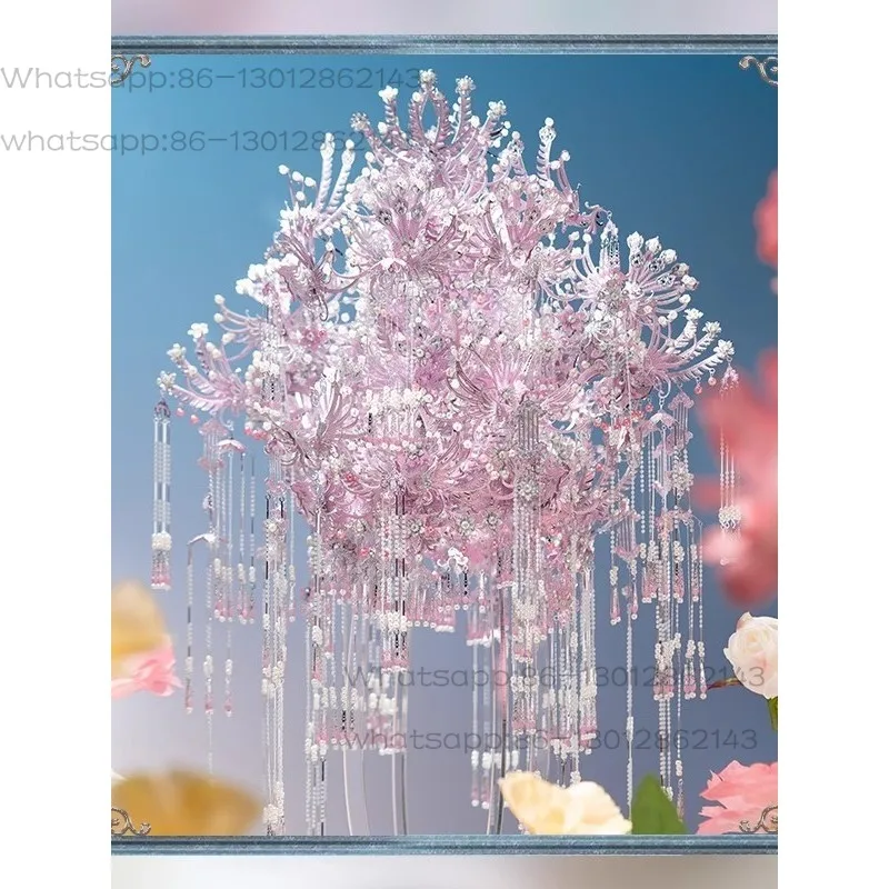 Pink Dai 22 Phoenix Crown 3D 3D Metal Puzzle Wedding Gifts for Besties, as well as various fridge magnets