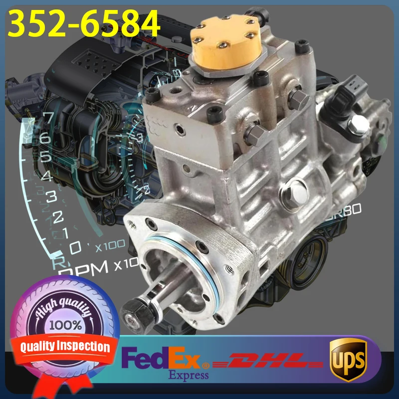 

352-6584 Fuel Injection Pump 3526584 for Caterpillar CAT Engine C4.4 Excavator M313D M315D Backhoe Loader 420E 430E 450E