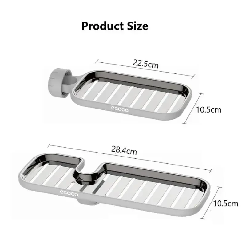 Fregadero de almacenamiento de artefactos de acero inoxidable, cesta de drenaje de trapo, estante de grifo en estantes de baño para baño, accesorios