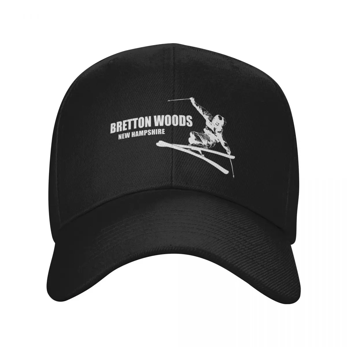 Bretton Woods New Hampshire Skier Baseball Cap Hat Beach Hat Man For The Sun black Caps Male Women's