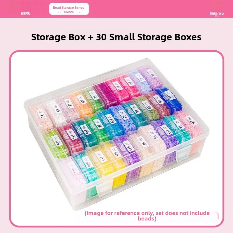 

Large Capaci Transparent Storage Box Bean Sorting Organizer Tee-In-One Mixed Storage Container for Toys And Building Blos