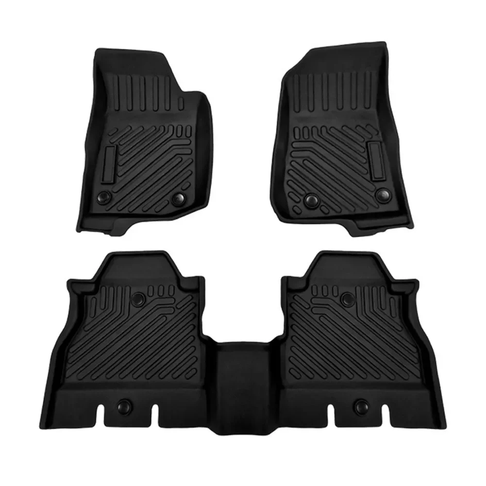 3-Piece Cargo Floor Liners Mats All Weather For Jeep Wrangler JL 2019 2020 Four Doors Left Rudder